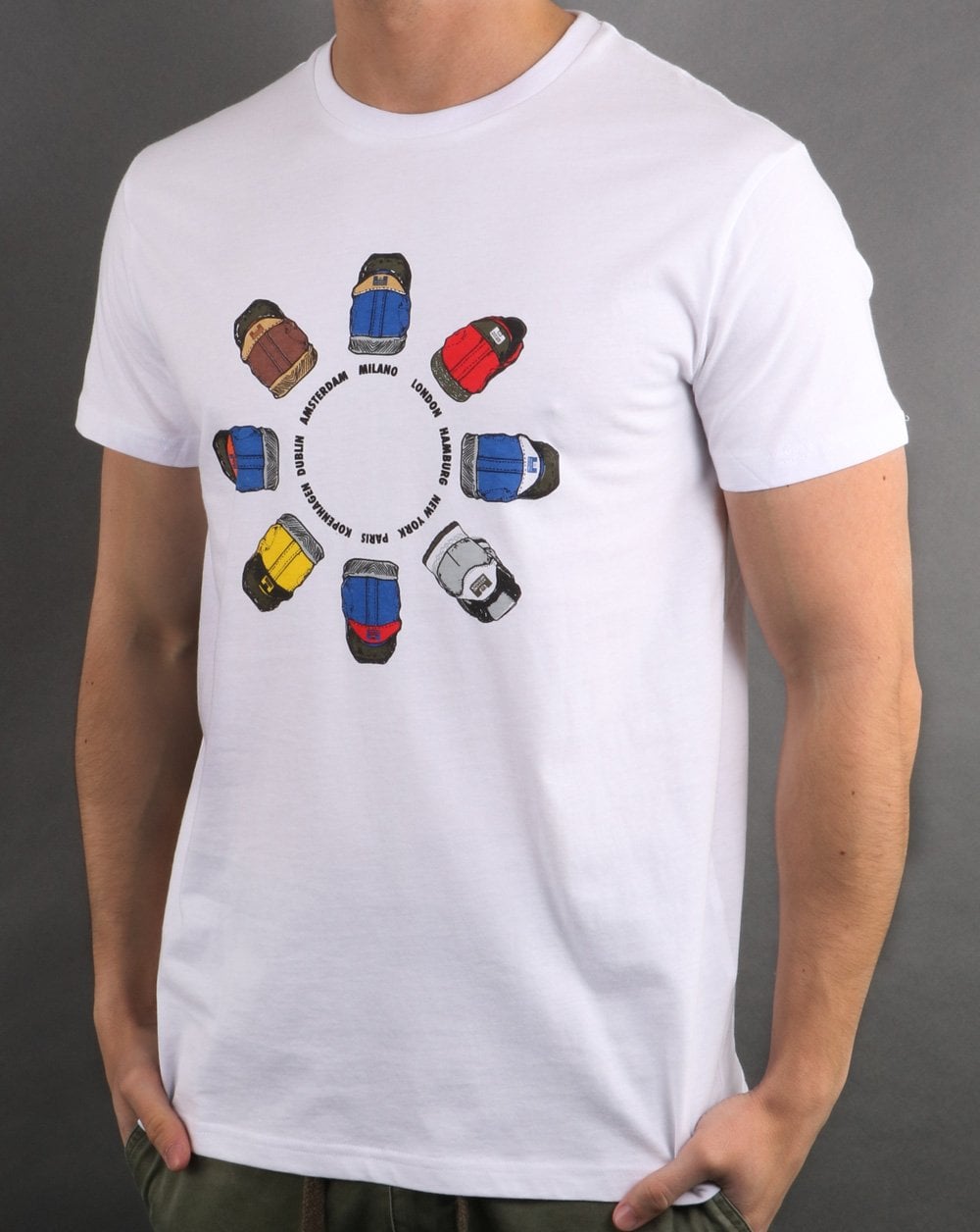 Weekend Offender Heel Wheel T-shirt White