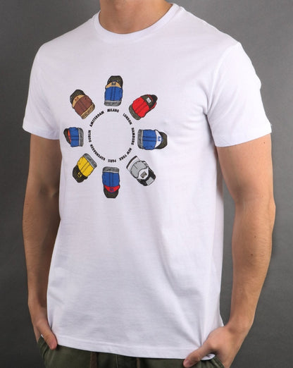 Weekend Offender Heel Wheel T-shirt White