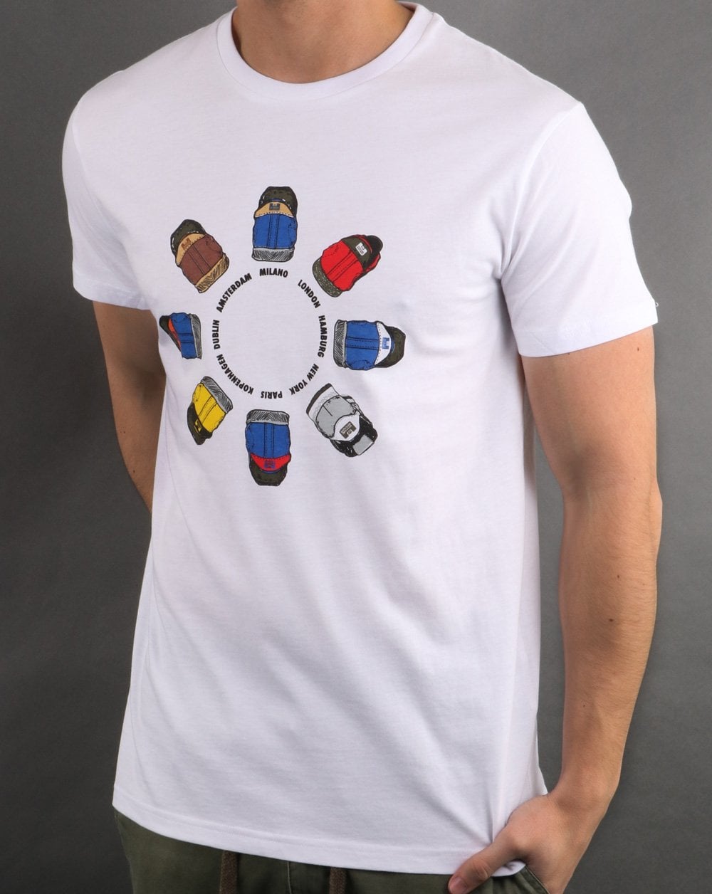 Weekend Offender Heel Wheel T-shirt White