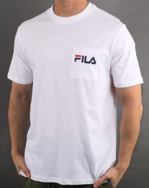 Fila Vintage Curtis Pocket T Shirt White