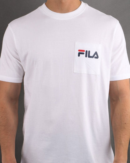 Fila Vintage Curtis Pocket T Shirt White