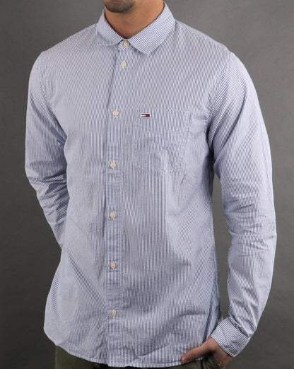 Tommy Hilfiger Seersucker Stripe Shirt Blue/white
