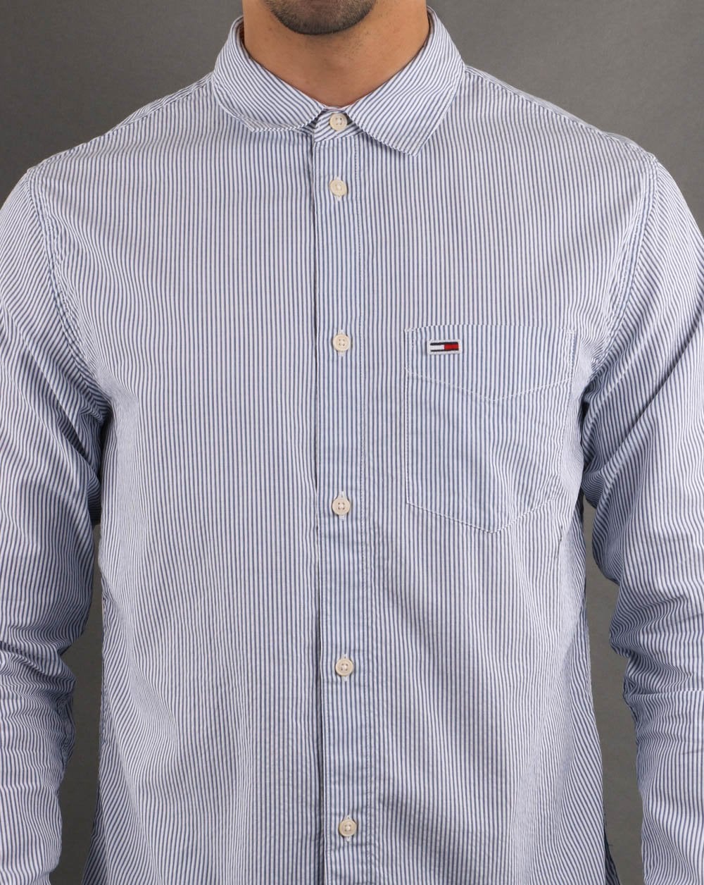 Tommy Hilfiger Seersucker Stripe Shirt Blue/white