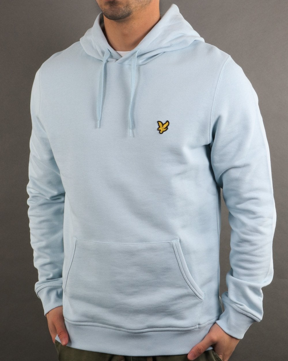 Lyle And Scott Pullover Hoodie Light Blue Shore