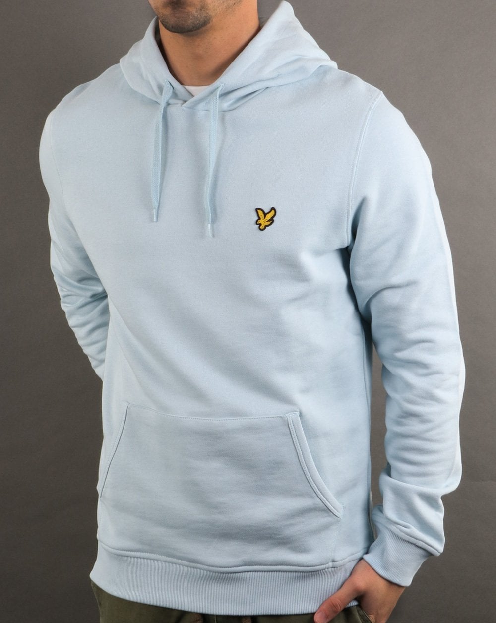 Lyle And Scott Pullover Hoodie Light Blue Shore