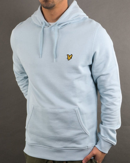 Lyle And Scott Pullover Hoodie Light Blue Shore