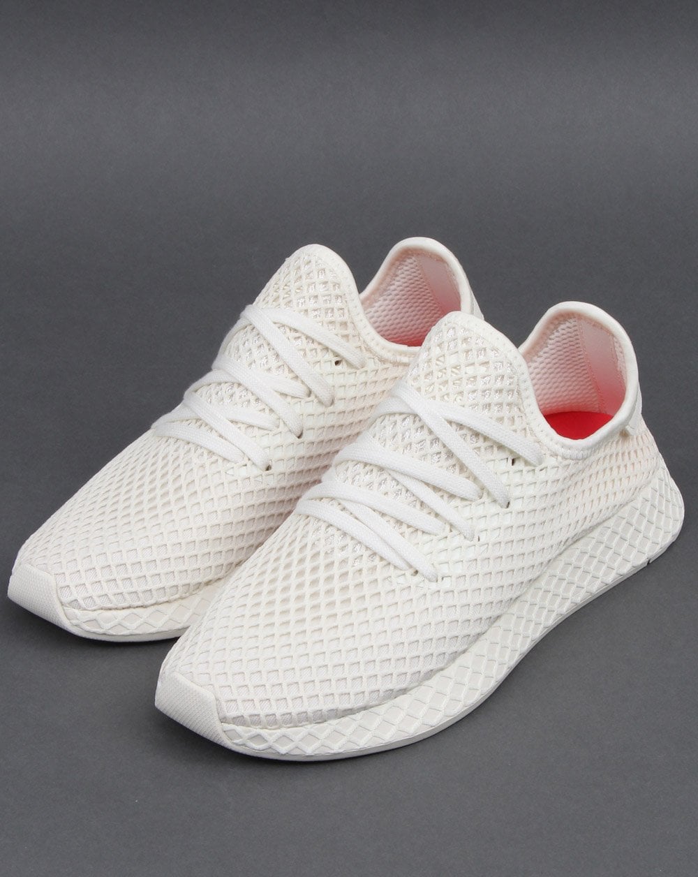 Adidas Deerupt Comfort Trainers White/Shock Red