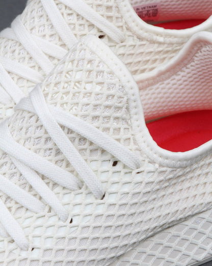 Adidas Deerupt Comfort Trainers White/Shock Red