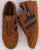 Gola Harrier Suede Trainer Caramel/navy