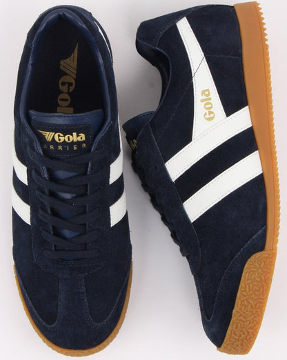 Gola Harrier Suede Trainer Navy/white