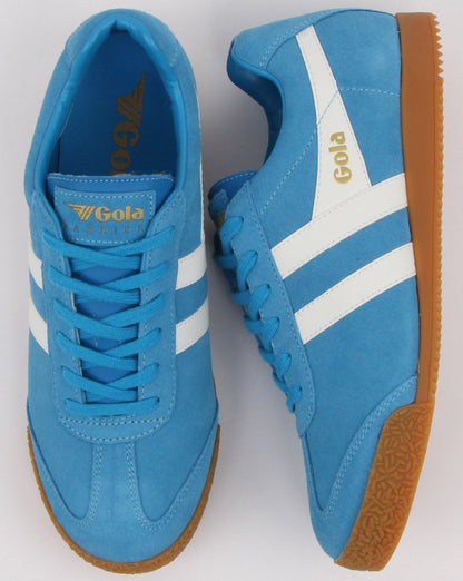 Gola Harrier Suede Trainer Royal Blue/White