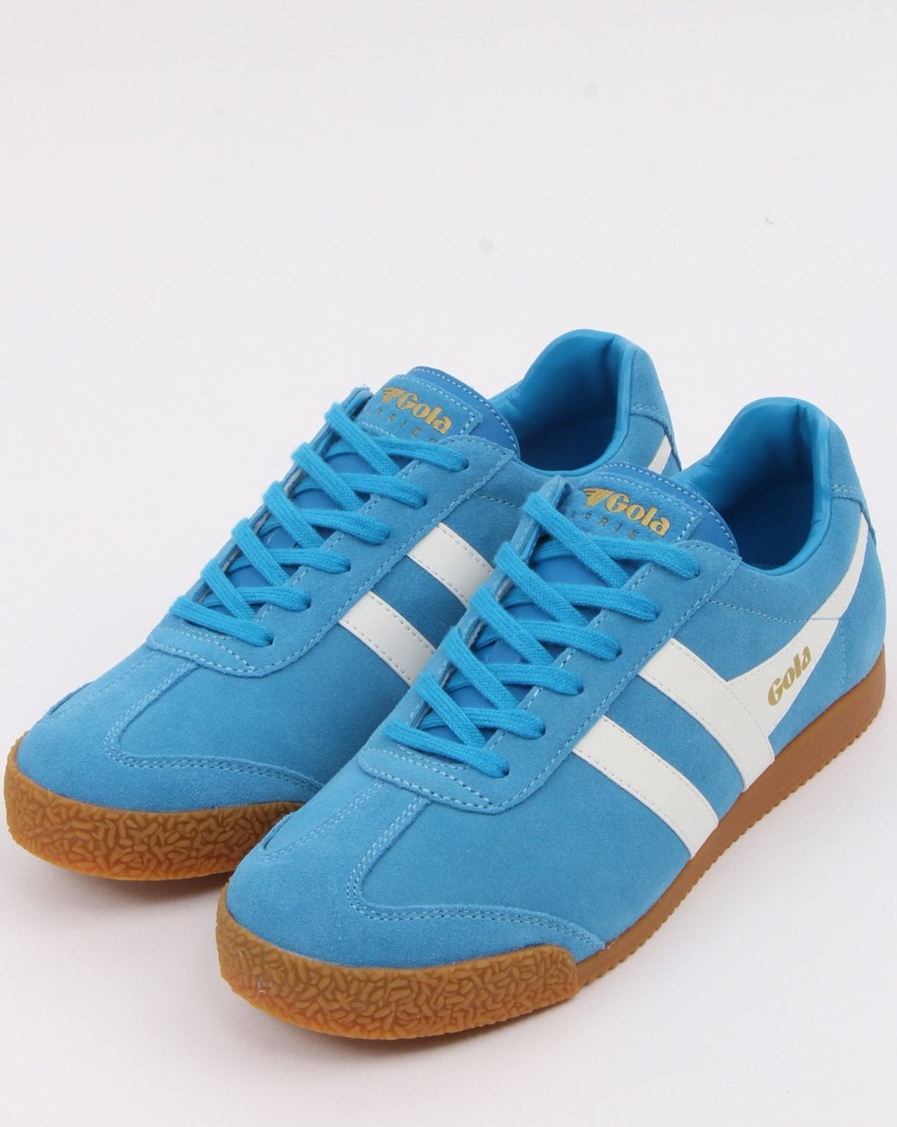 Gola Harrier Suede Trainer Royal Blue/White