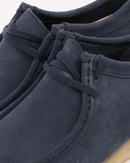 Clarks Originals Wallabee Shoes Deep Blue