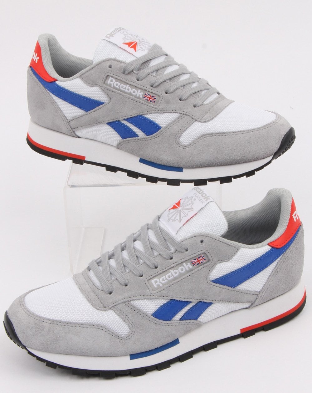 Reebok Classic Trainers White/Grey/Blue