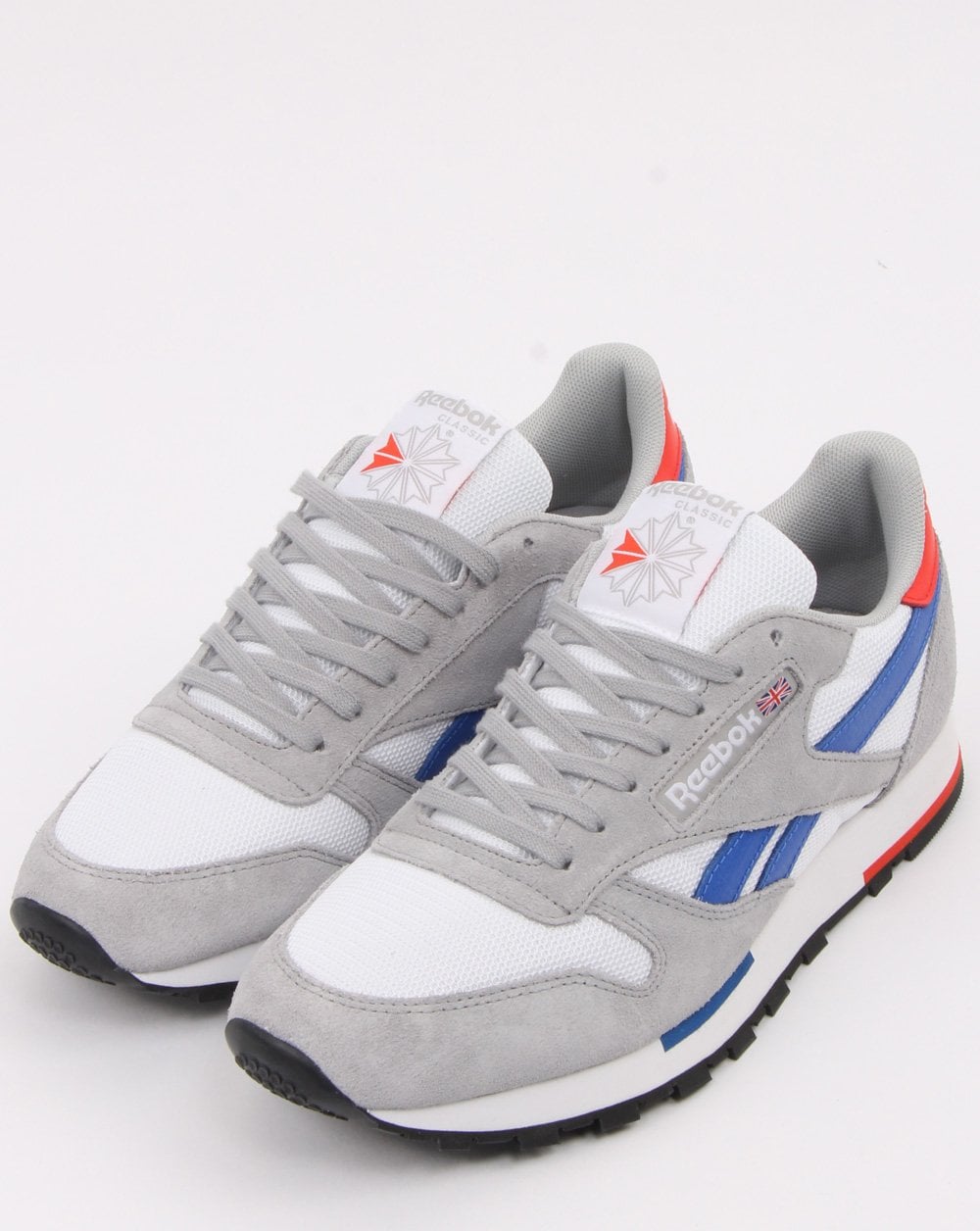 Reebok Classic Trainers White/Grey/Blue