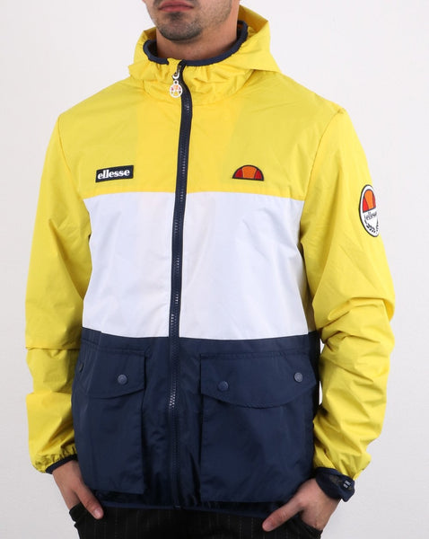 Ellesse Triple Jacket Yellow White Navy