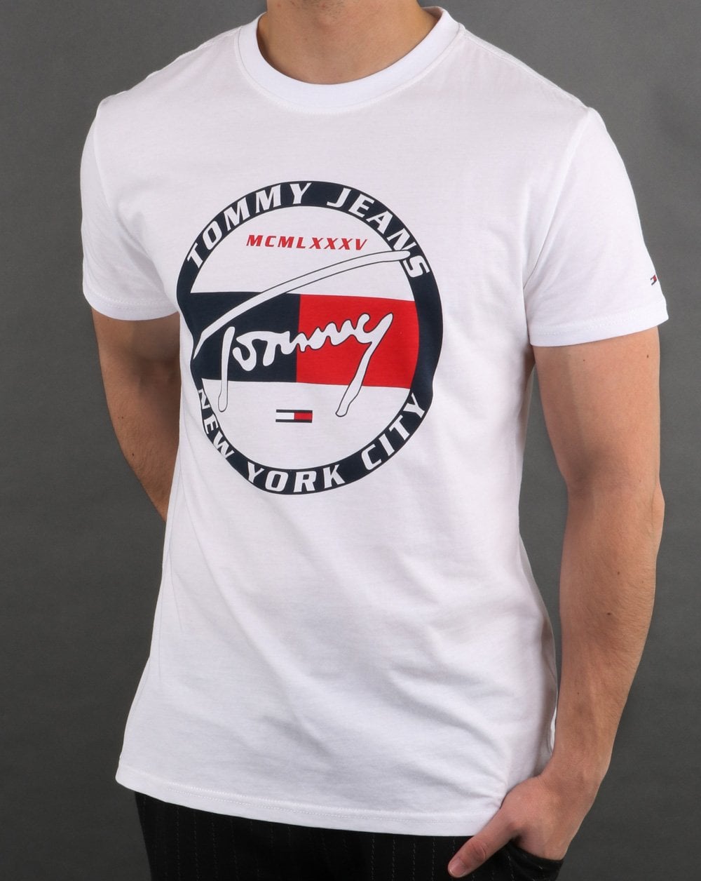 Tommy Hilfiger Circle Graphic T'Shirt Classic White