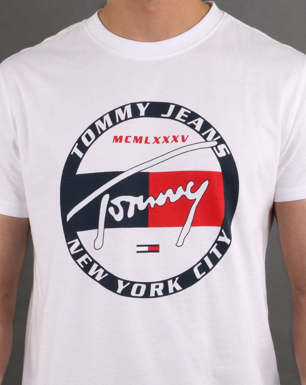 Tommy Hilfiger Circle Graphic T'Shirt Classic White