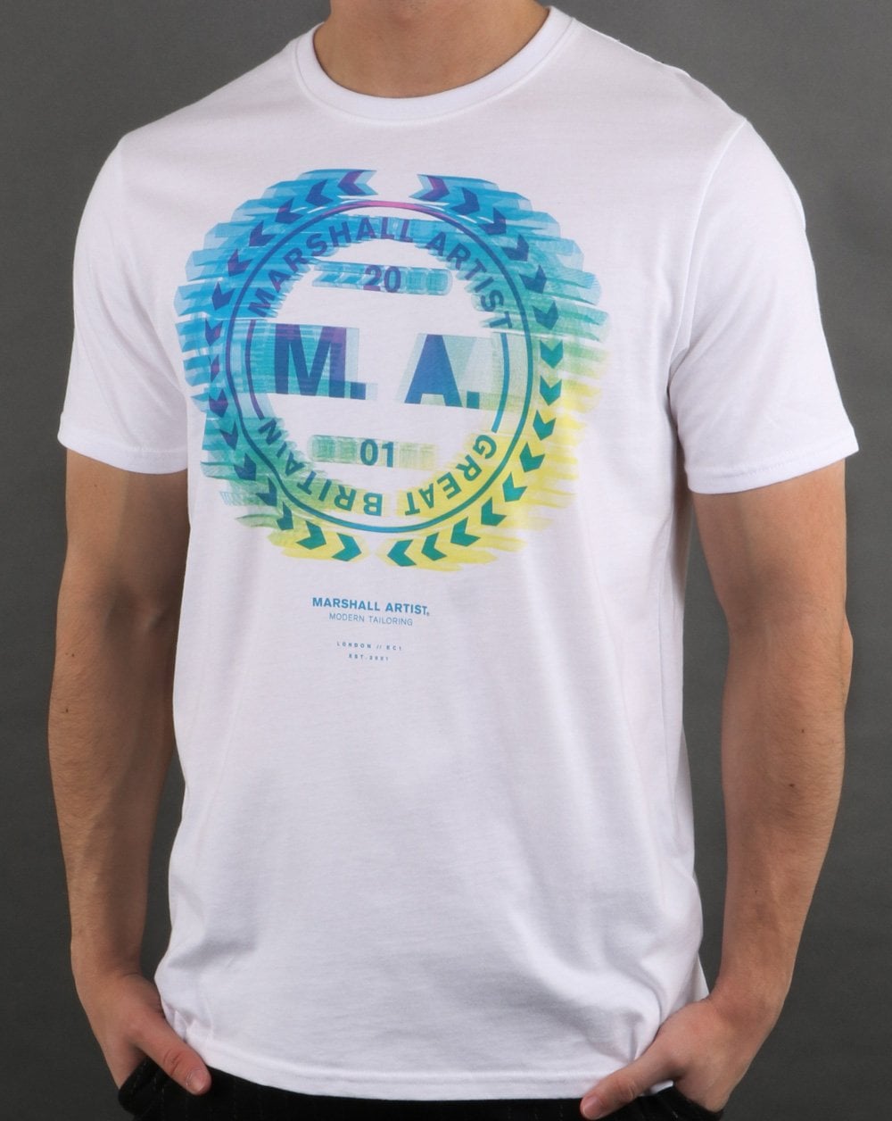 Marshall Artist Molecular Graphic T-shirt White