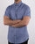 Gant The Oxford Shirt Reg Short Sleeve Shirt Persian Blue