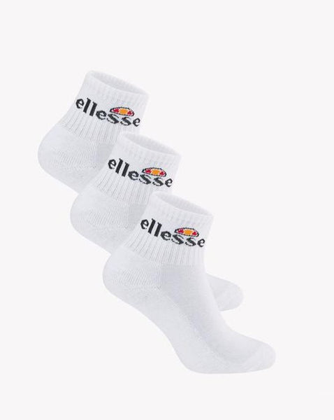 Ellesse Arrom 3 Pack Socks White