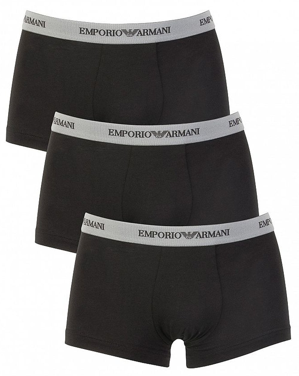 Emporio Armani 3 Pack Boxers Black