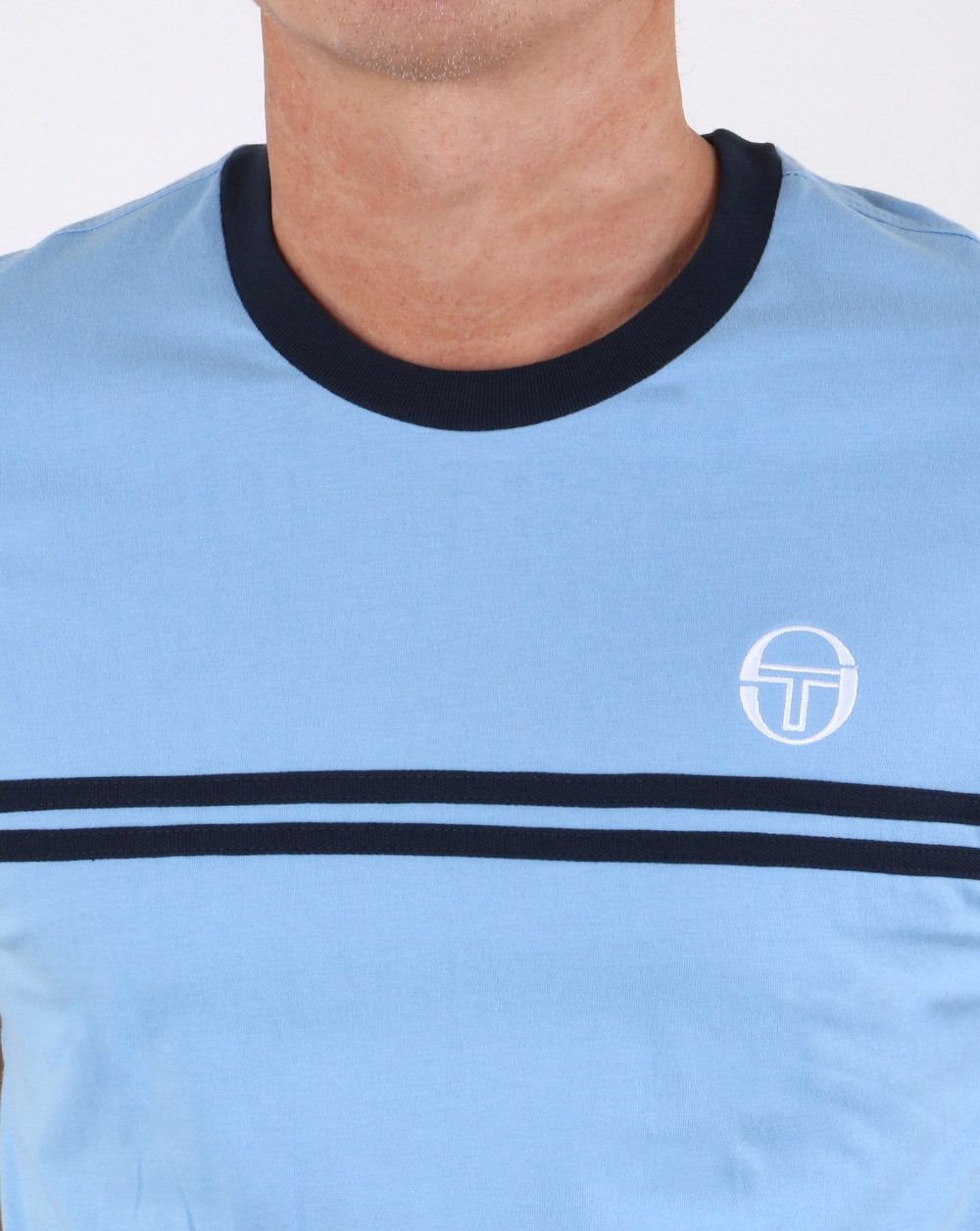 Sergio Tacchini Supermac T-shirt Sky Blue/Navy