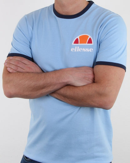 Ellesse Ringer T Shirt Sky blue