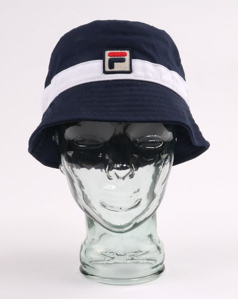 Fila Vintage Basil Bucket Hat Navy/White