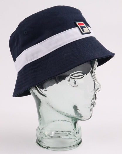Fila Vintage Basil Bucket Hat Navy/White