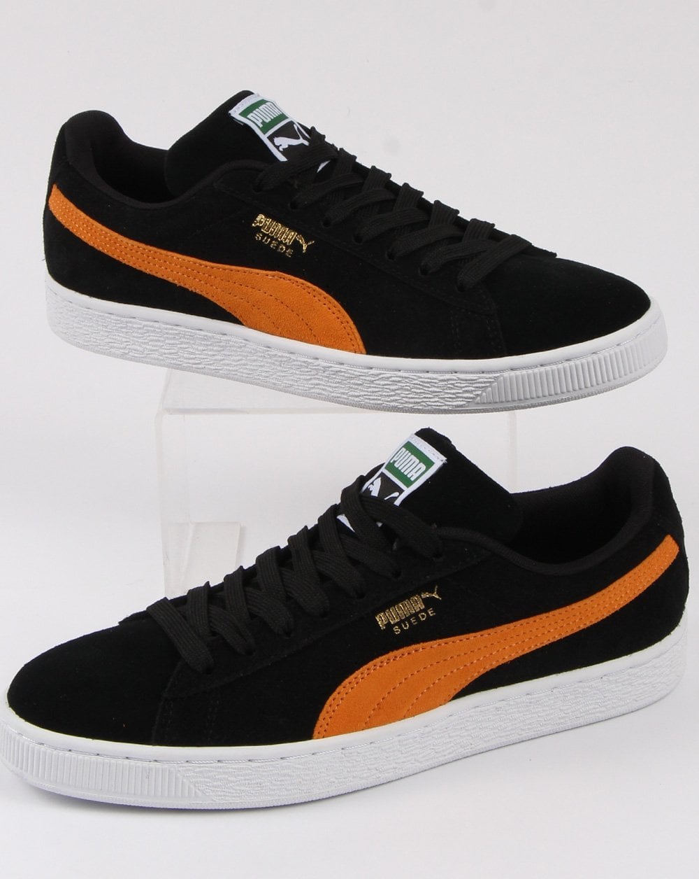 Puma Suede Classic Trainer Black/orange