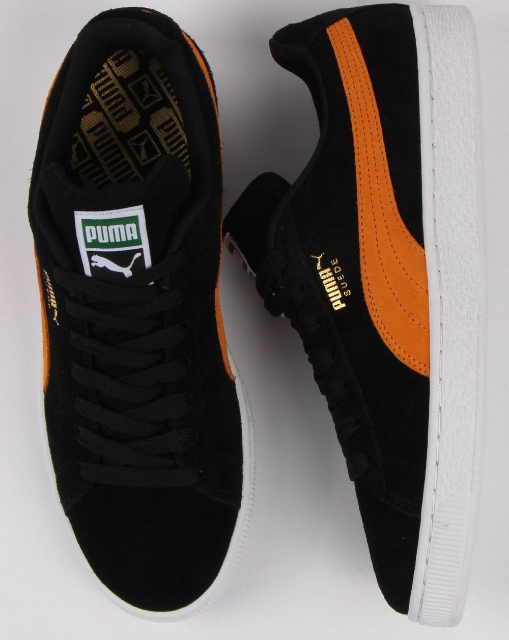 Puma Suede Classic Trainer Black/orange