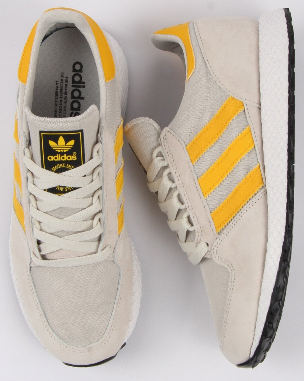 Adidas Forest Grove Trainers Raw White/Yellow