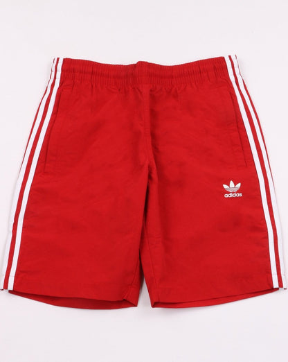 Adidas Originals 3 Stripes Swim Shorts Power Red