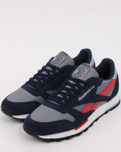 Reebok Classic Leather Trainers Grey/navy