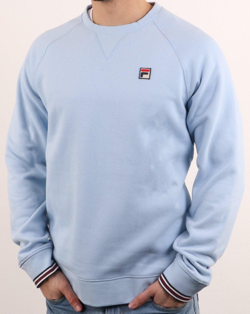 Fila Vintage Pozzi Crew Sweat Soft Sky