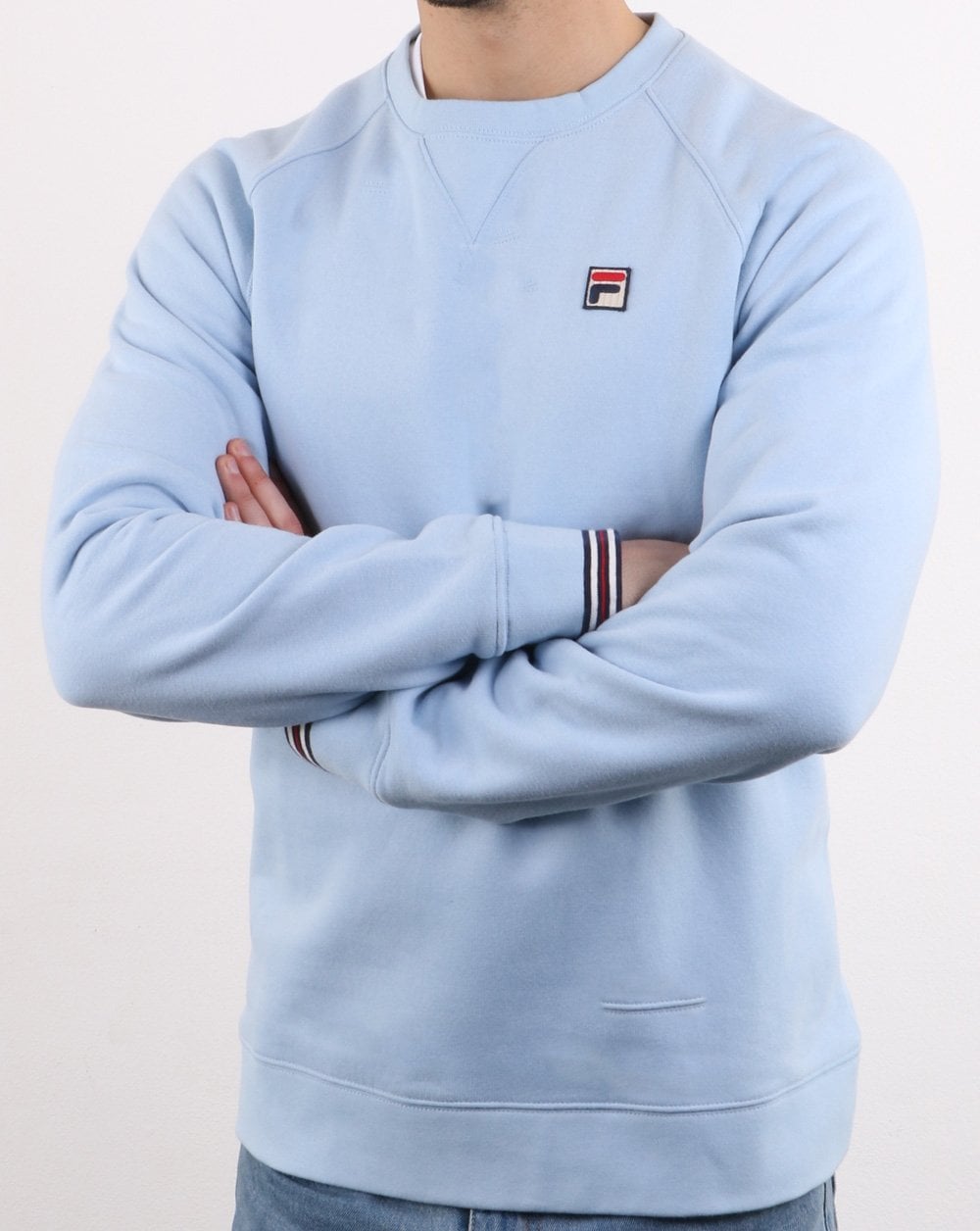Fila Vintage Pozzi Crew Sweat Soft Sky