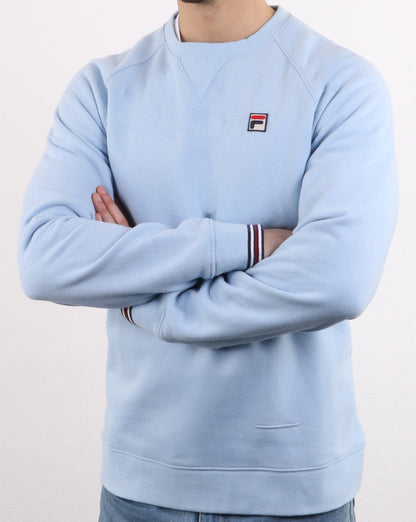 Fila Vintage Pozzi Crew Sweat Soft Sky