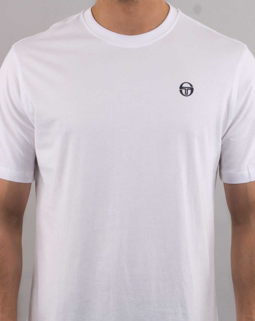 Sergio Tacchini Run T Shirt White/navy