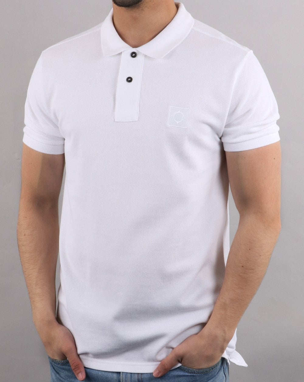 Ma.strum Pique Icon Polo White