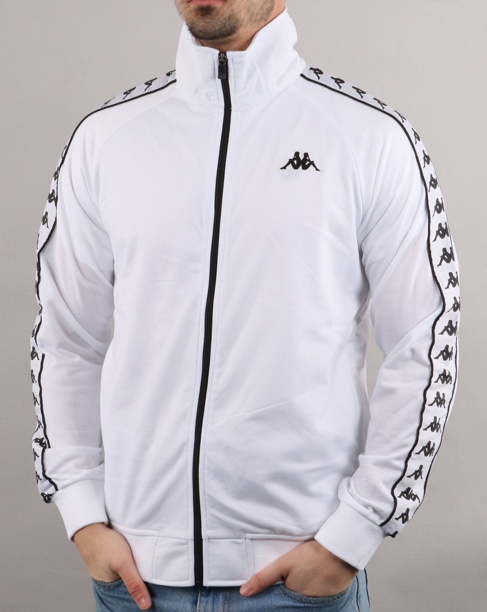 Kappa Anniston Banda Jacket White/Black