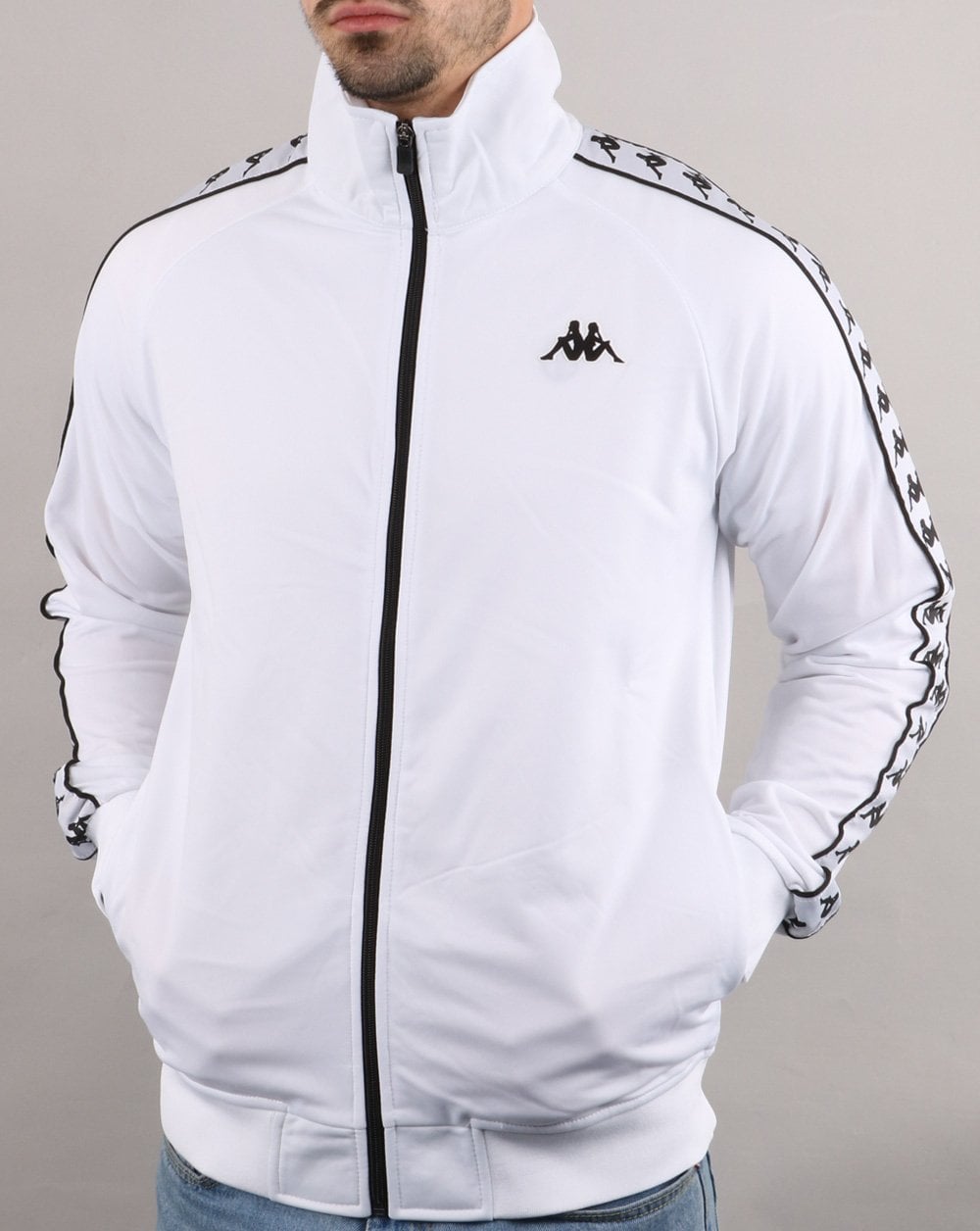 Kappa Anniston Banda Jacket White/Black