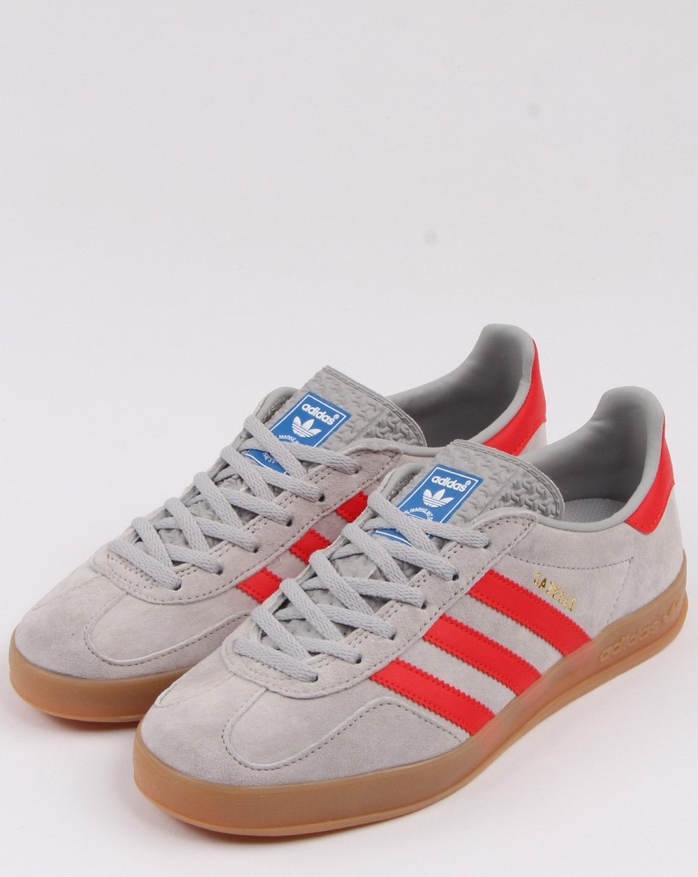Adidas Gazelle Indoor Trainers Grey/red