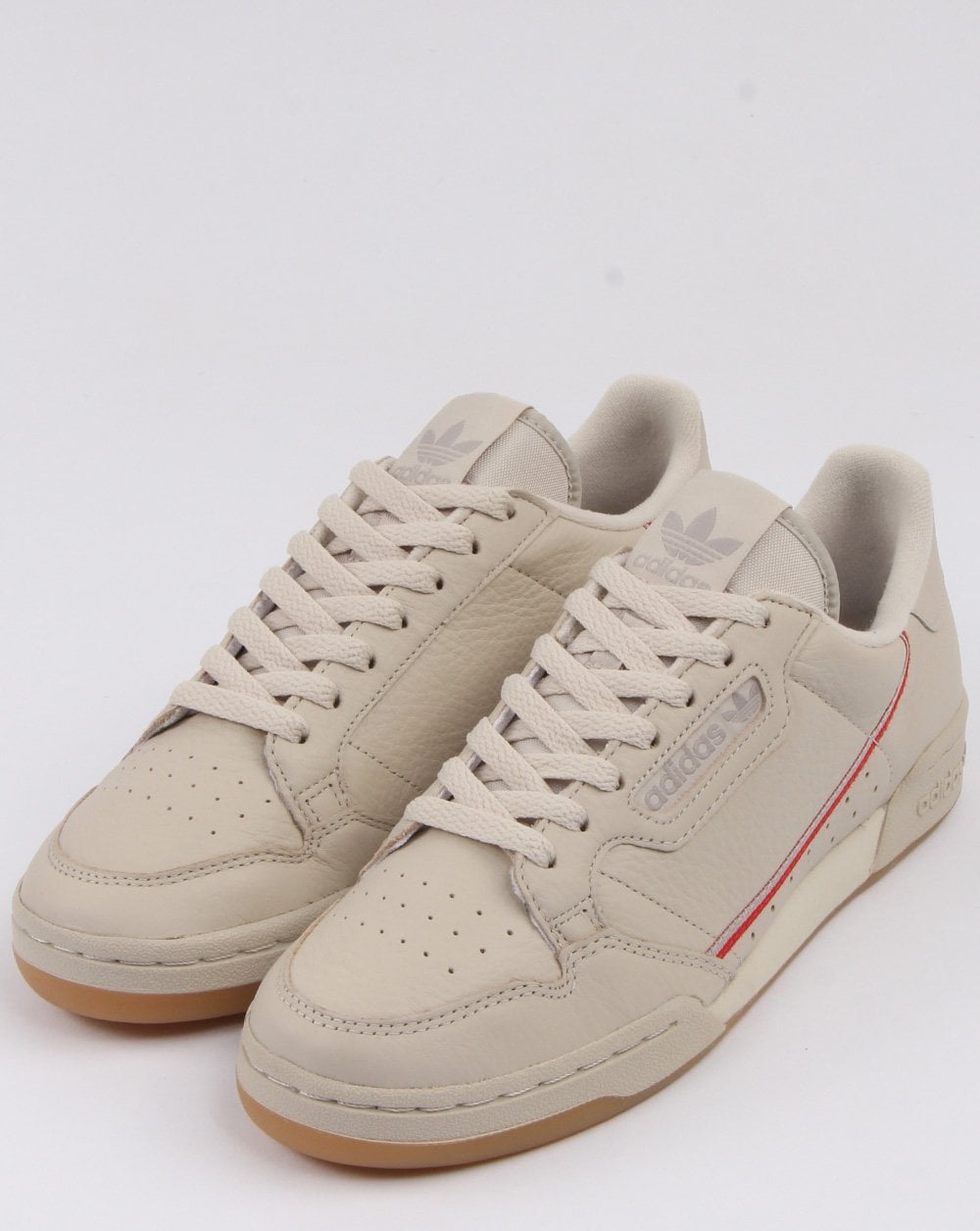 Adidas Continental 80 Trainers Clear Brown/scarlet
