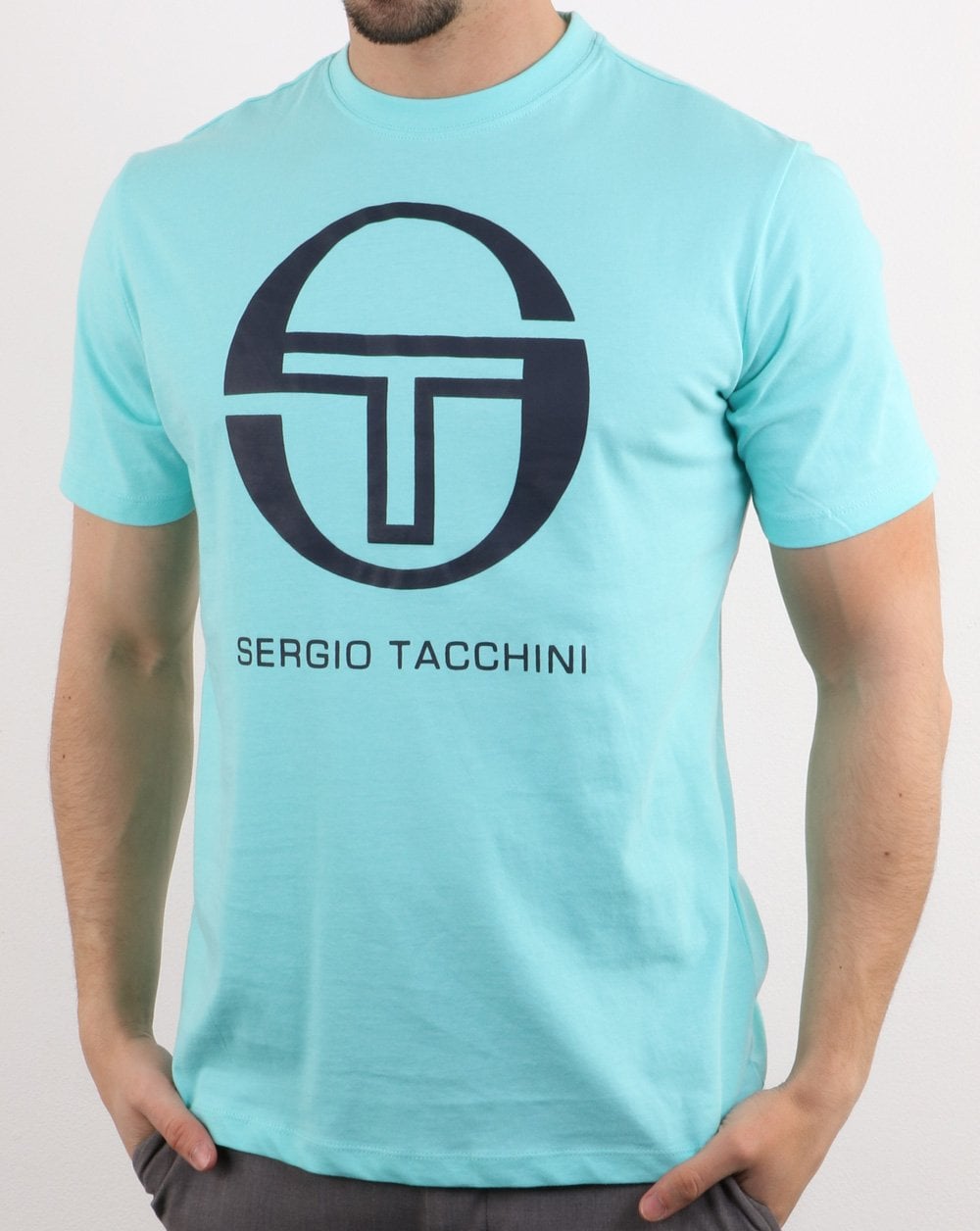 Sergio Tacchini Iberis T-shirt Aqua Blue/Navy