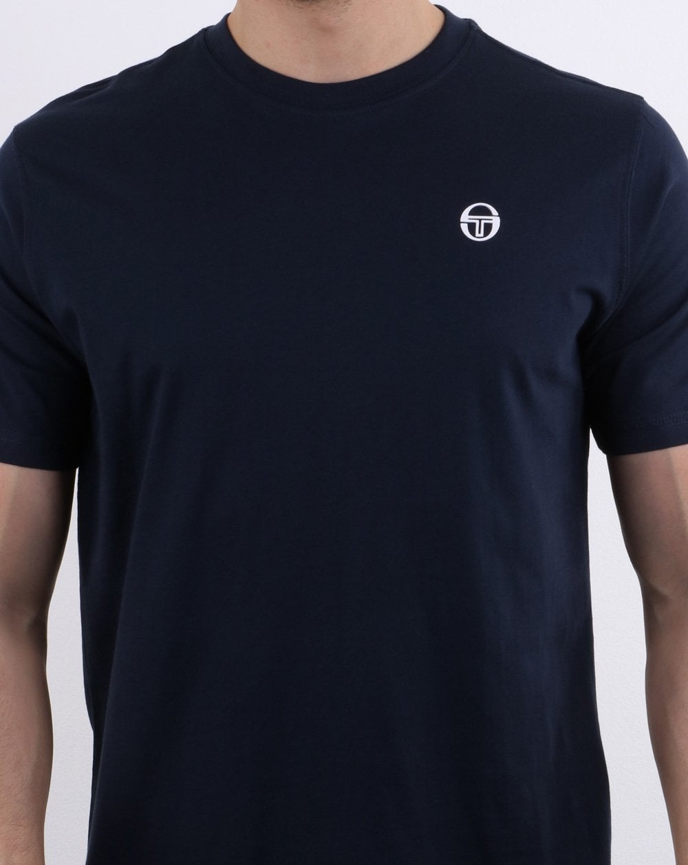 Sergio Tacchini Run T Shirt Navy/white