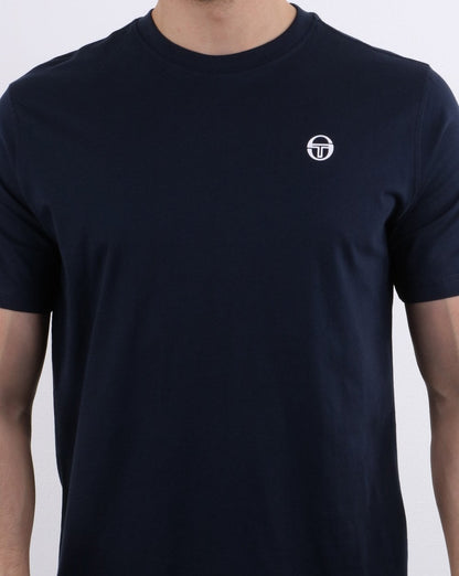 Sergio Tacchini Run T Shirt Navy/white