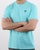 Sergio Tacchini Run T Shirt Aqua Sky/White