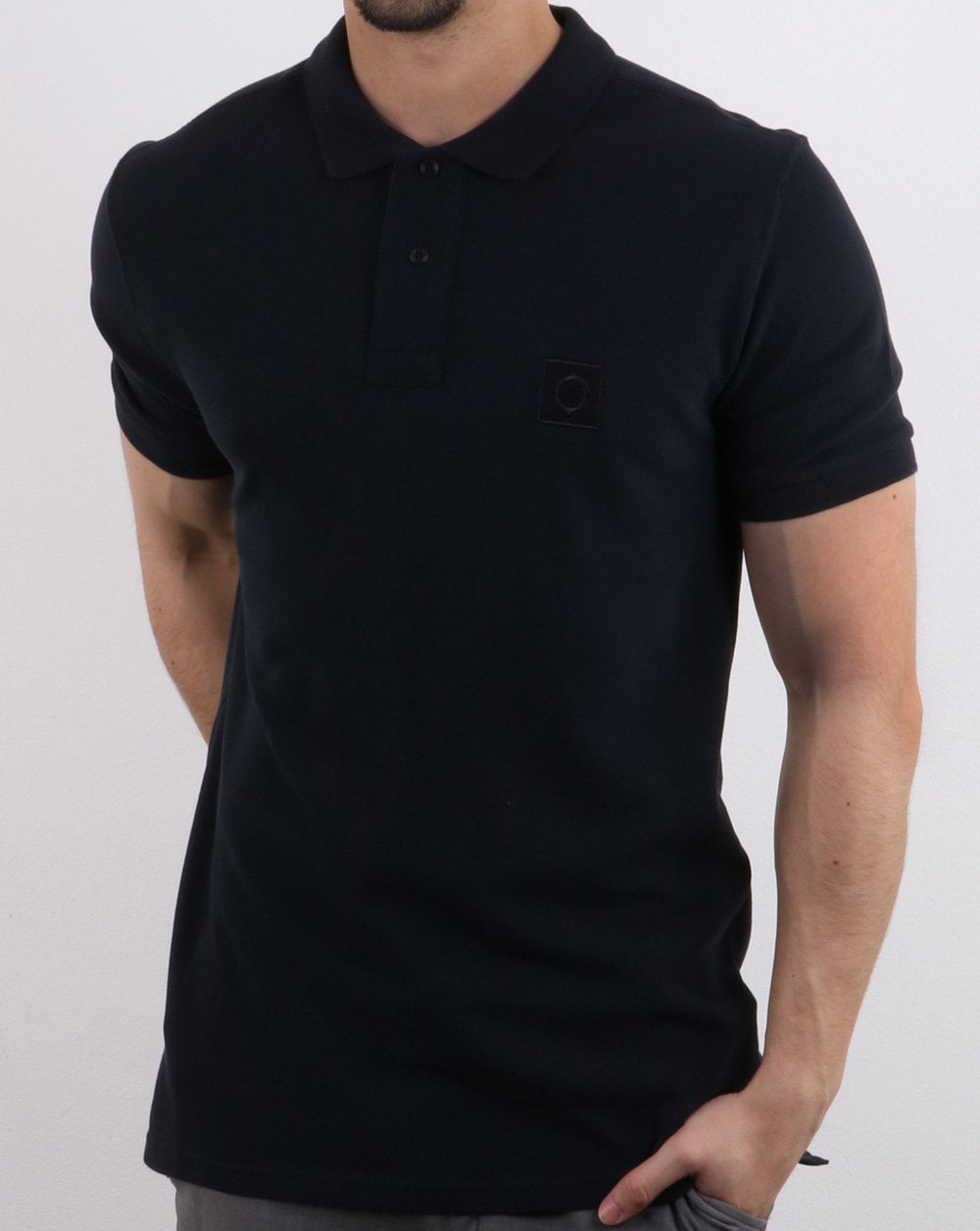 Ma.strum Pique Icon Polo Dark Navy