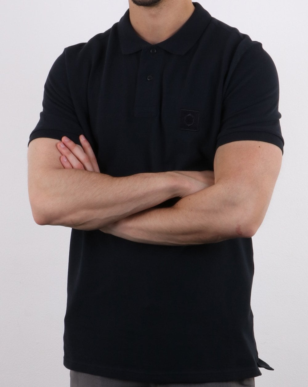 Ma.strum Pique Icon Polo Dark Navy